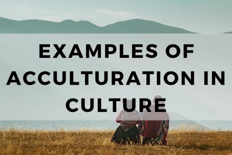 Understanding Acculturation in Culture Through Examples